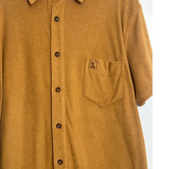 Dandy del Mar The Tropez Shirt Burnt Sienna Button Up Top Sz L - Picture 3 of 6